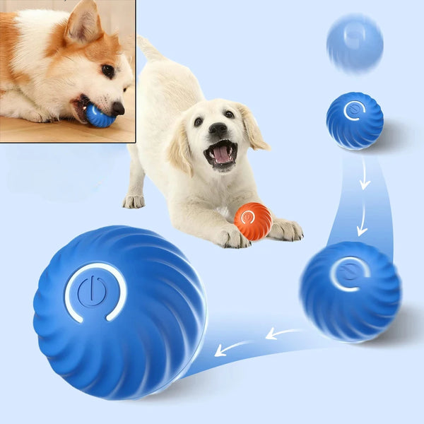 Automatic Dog Toy Ball – USB Rechargeable, Moving, Bouncing, and Rolling