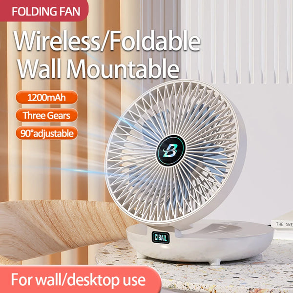 Air Conditioner Wall Mounted Fan Foldable for Home Office