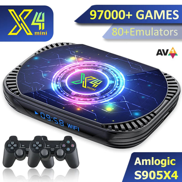 Mini Classic Retro Super Console – Android 11, EE4.6 System, 90,000+ Games, 80+ Emulators, 4K/8K HD TV Box